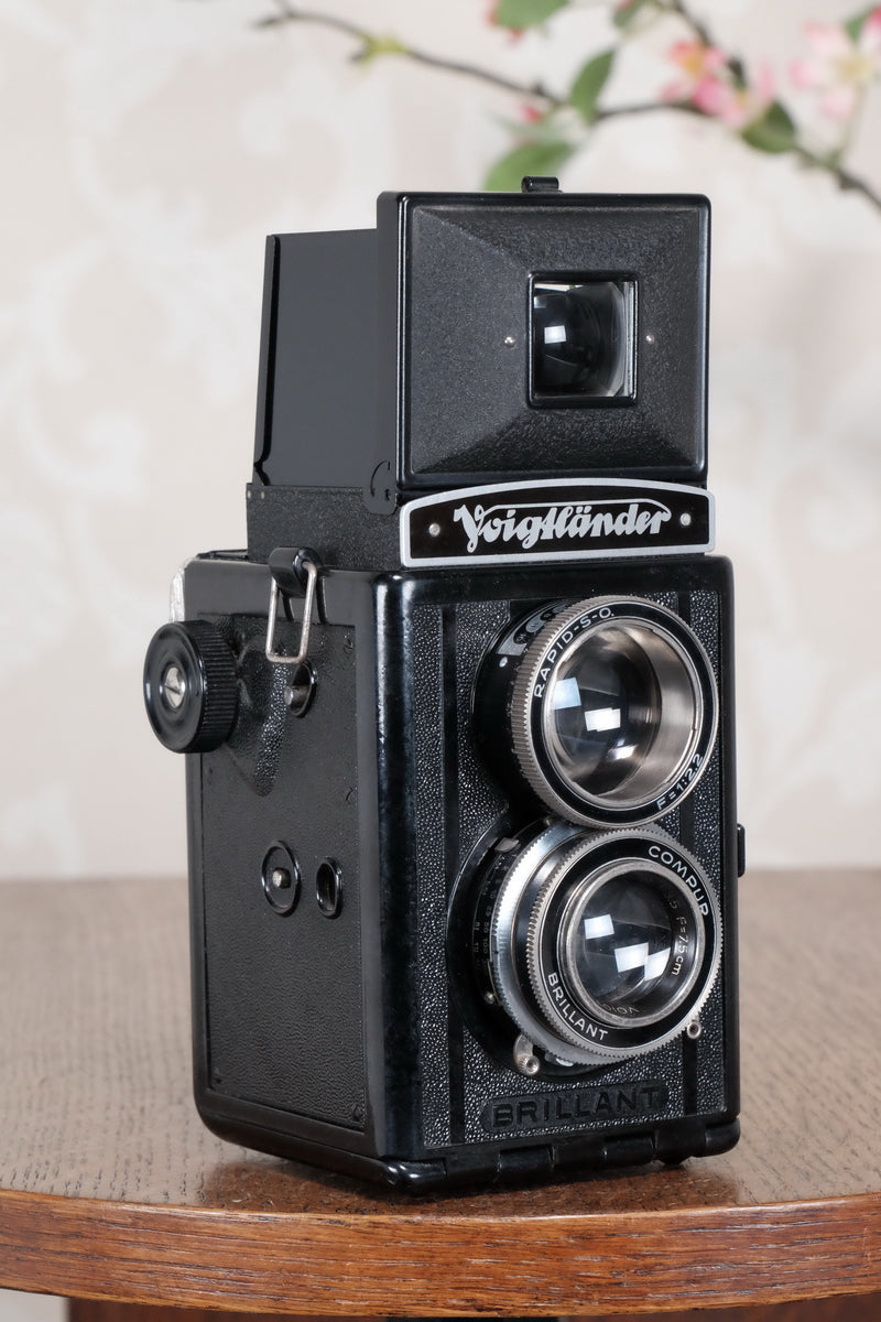 1938 Voigtlander Brillant 6x6 TLR, CLA'd, Freshly Serviced! - Voigtlander- Petrakla Classic Cameras