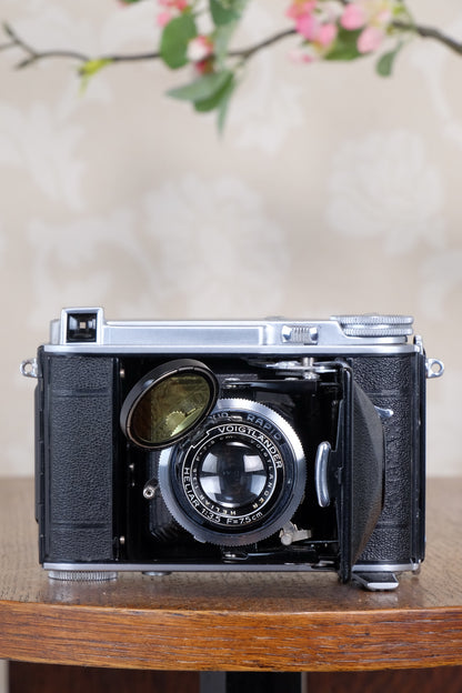 Rare! 1939 Voigtlander “Klein Bessa” 66 with Heliar lens! CLA'd, Freshly Serviced!