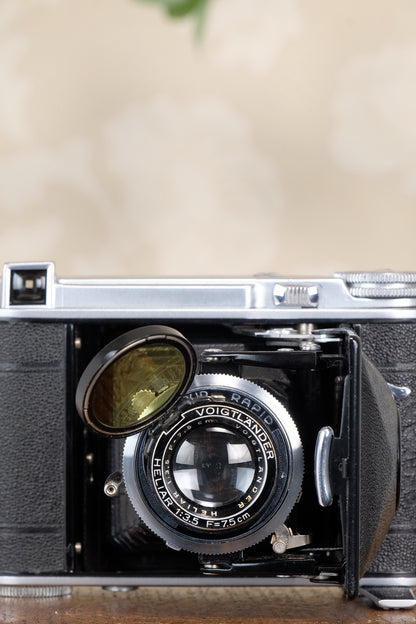 Rare! 1939 Voigtlander “Klein Bessa” 66 with Heliar lens! CLA'd, Freshly Serviced!