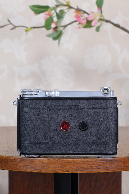 Rare! 1939 Voigtlander “Klein Bessa” 66 with Heliar lens! CLA'd, Freshly Serviced!