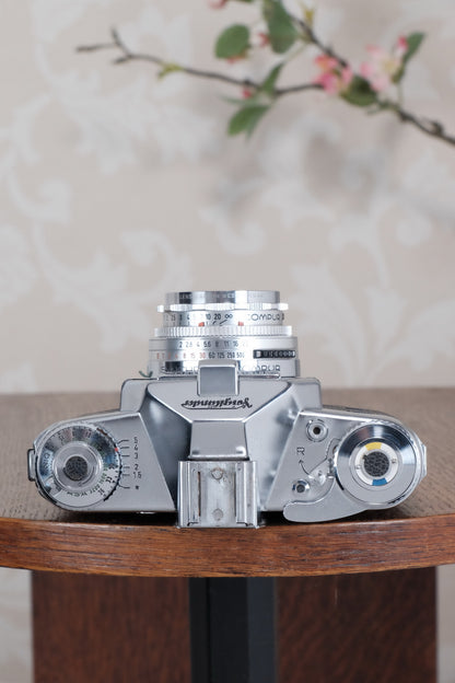 1959-1962 Voigtlander Bessamatic 35mm SLR Camera, with 3 lenses. - Voigtlander- Petrakla Classic Cameras