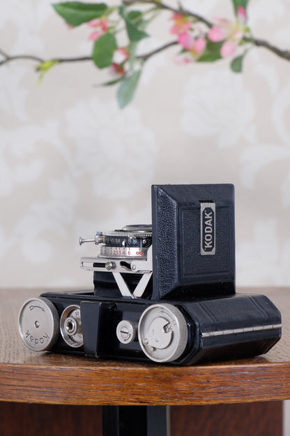THE ORIGINAL FIRST VERSION, 1934 Black Kodak Retina, model 117, CLA'd, Freshly Serviced!