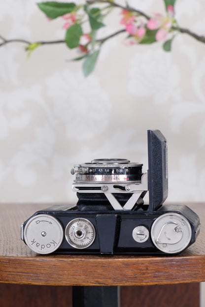 THE ORIGINAL FIRST VERSION, 1934 Black Kodak Retina, model 117, CLA'd, Freshly Serviced!