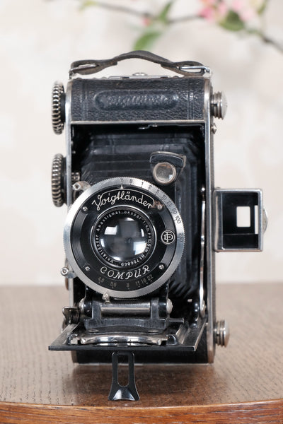 1934 Voigtlander Inos II 6x9 Folder, CLA’d, Freshly Serviced! - Voigtlander- Petrakla Classic Cameras