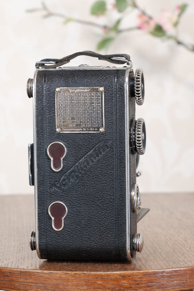 1934 Voigtlander Inos II 6x9 Folder, CLA’d, Freshly Serviced! - Voigtlander- Petrakla Classic Cameras