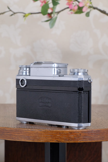 Near Mint! 1939 Zeiss Ikon Contax with Sonnar lens. , CLA'd, Freshly Serviced!