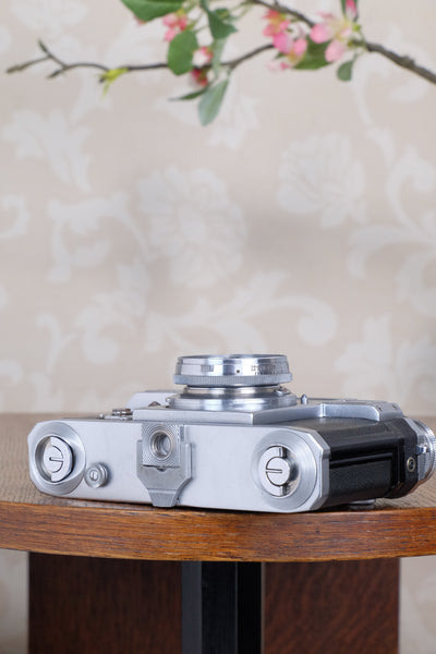Near Mint! 1939 Zeiss Ikon Contax with Sonnar lens. , CLA'd, Freshly Serviced!