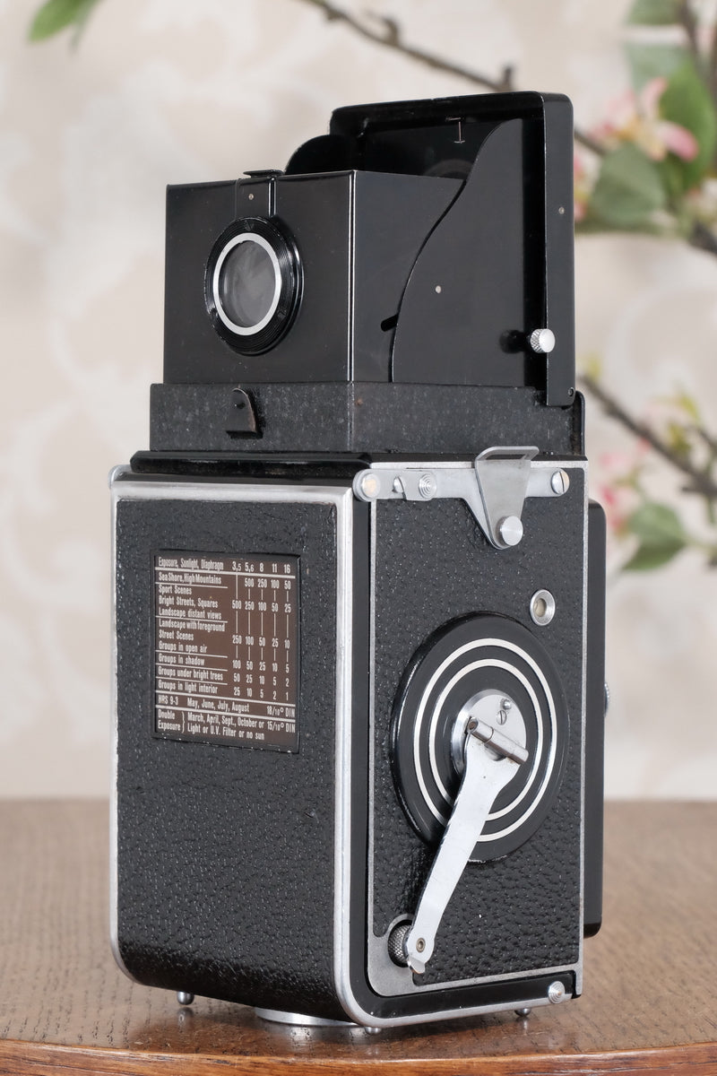 SUPERB! 1937 Rolleiflex, Very first Automat model with rare low serial number! Freshly Serviced, CLA’d - Frank & Heidecke- Petrakla Classic Cameras
