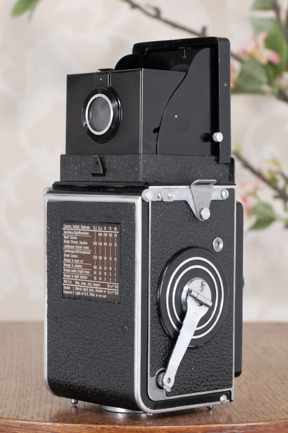 SUPERB! 1937 Rolleiflex, Very first Automat model with rare low serial number! Freshly Serviced, CLA’d - Frank & Heidecke- Petrakla Classic Cameras