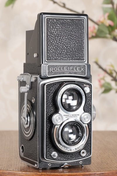 SUPERB! 1937 Rolleiflex, Very first Automat model with rare low serial number! Freshly Serviced, CLA’d - Frank & Heidecke- Petrakla Classic Cameras