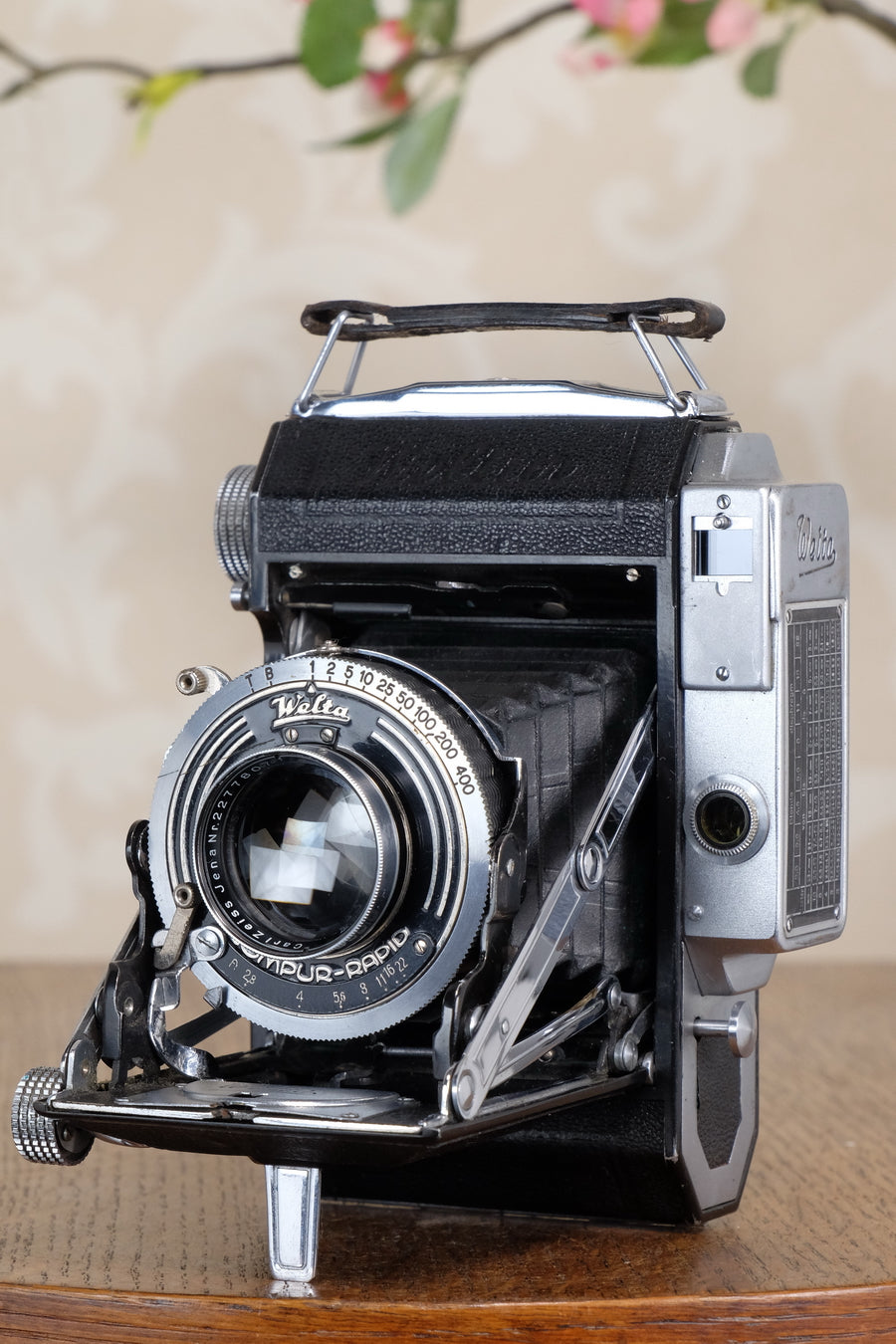 1938 WELTA WELTUR, Medium format, Coupled Rangefinder Camera, with Tessar and original mask CLA'd, Freshly serviced!