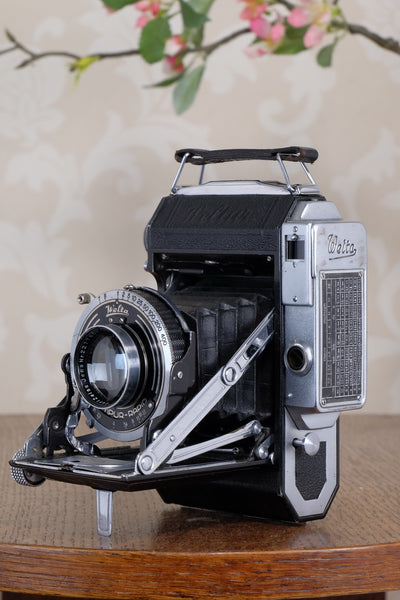 1938 WELTA WELTUR, Medium format, Coupled Rangefinder Camera, with Tessar and original mask CLA'd, Freshly serviced!