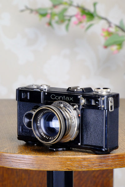 SUPERB! 1936 Zeiss Ikon Contax I, 35mm rangefinder, CLA’d, FRESHLY SERVICED - Zeiss-Ikon- Petrakla Classic Cameras