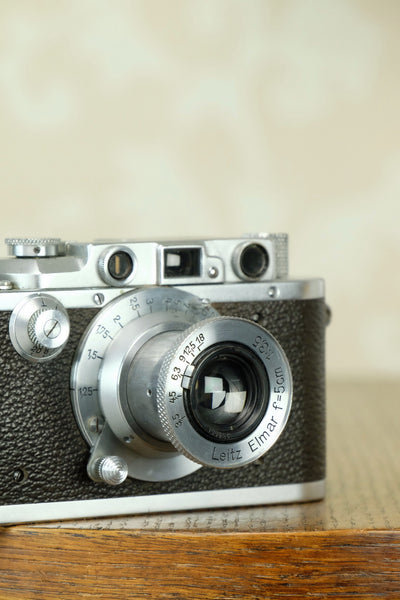 1937 LEITZ LEICA 50mm Elmar lens. - Leitz- Petrakla Classic Cameras