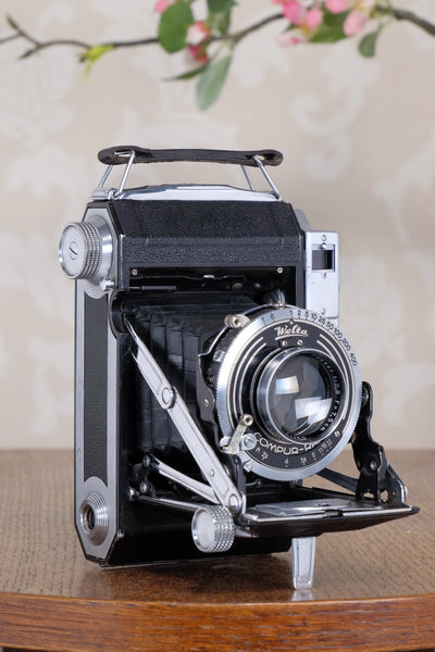 1938 WELTA WELTUR, Medium format, Coupled Rangefinder Camera, with Tessar and original mask CLA'd, Freshly serviced!