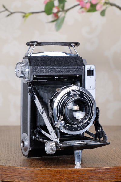 1938 WELTA WELTUR, Medium format, Coupled Rangefinder Camera, with Tessar and original mask CLA'd, Freshly serviced!