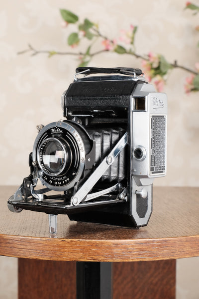C1937 WELTA WELTUR, 6x4.5 Medium format, Coupled Rangefinder Camera, Freshly serviced! - Welta- Petrakla Classic Cameras