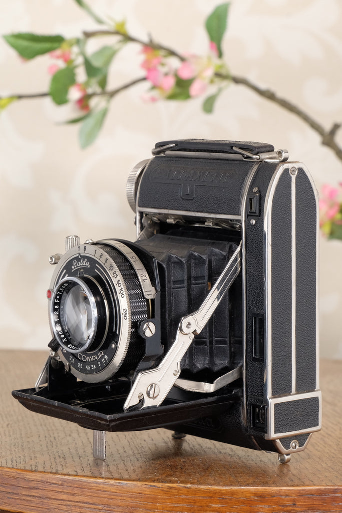 Rare! 1936 Balda Baldaxette, 6x4.5 Coupled Rangefinder camera, Freshly Serviced!, CLA'd