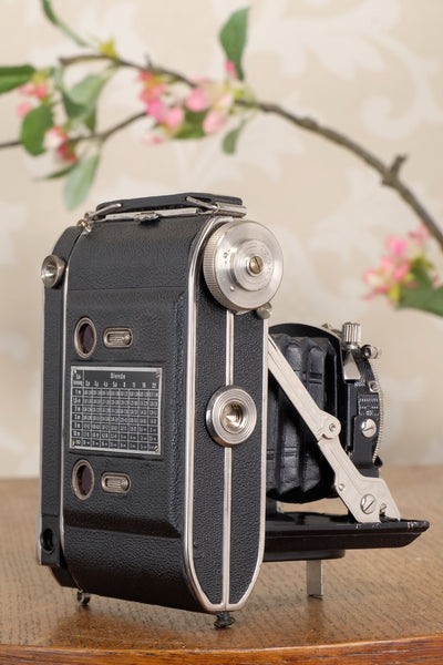 Rare! 1936 Balda Baldaxette, 6x4.5 Coupled Rangefinder camera, Freshly Serviced!, CLA'd
