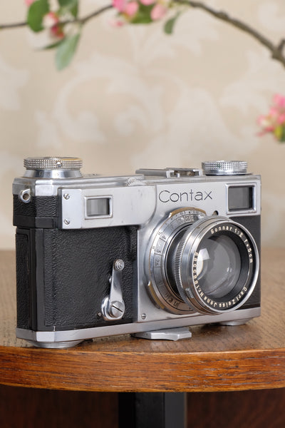 1936 Zeiss Ikon Contax II Rangefinder Camera & Zeiss Sonnar lens, CLA'd, Freshly Serviced!