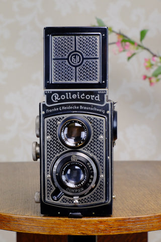 1934 Art-Deco Nickel-plated Rolleicord CLA’d Freshly Serviced! - Frank & Heidecke- Petrakla Classic Cameras