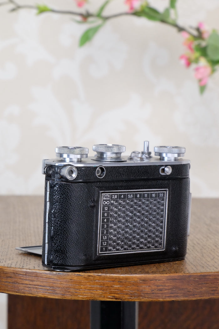 1937 35mm Certo Dollina III Rangefinder camera with f2.8/5cm Tessar lens, CLA'd, Freshly Serviced! - Certo- Petrakla Classic Cameras