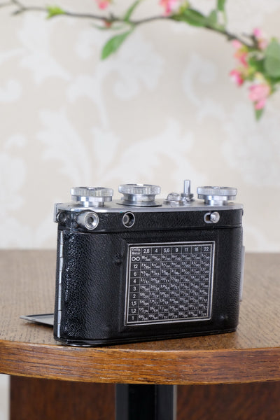 1937 35mm Certo Dollina III Rangefinder camera with f2.8/5cm Tessar lens, CLA'd, Freshly Serviced! - Certo- Petrakla Classic Cameras