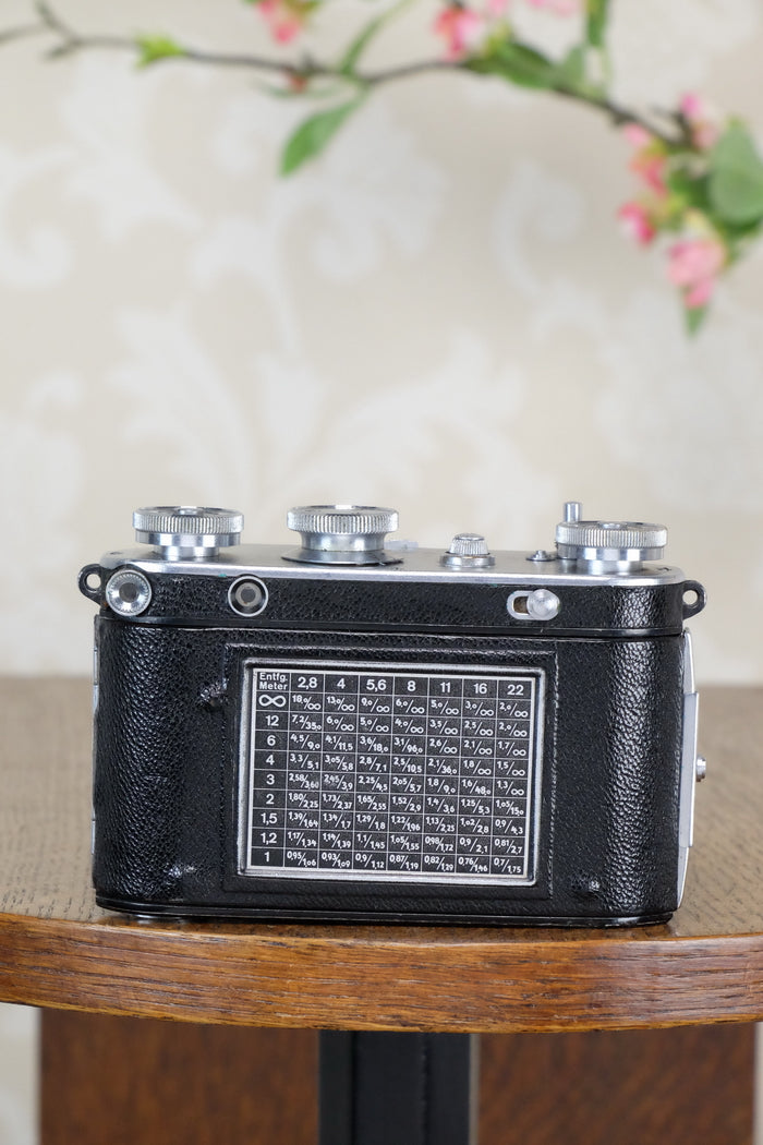 1937 35mm Certo Dollina III Rangefinder camera with f2.8/5cm Tessar lens, CLA'd, Freshly Serviced! - Certo- Petrakla Classic Cameras