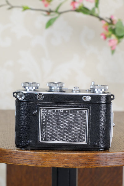 1937 35mm Certo Dollina III Rangefinder camera with f2.8/5cm Tessar lens, CLA'd, Freshly Serviced! - Certo- Petrakla Classic Cameras