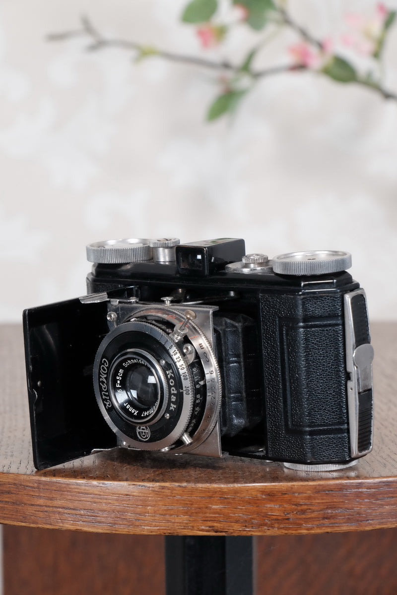 THE ORIGINAL FIRST VERSION, 1934 Black Kodak (Nagel) Retina, model 117, CLA'd, Freshly Serviced! - Kodak- Petrakla Classic Cameras