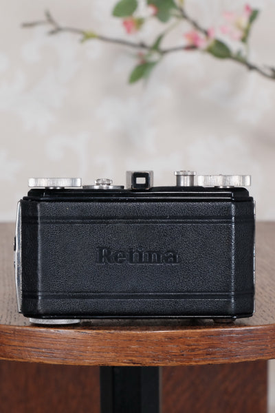 THE ORIGINAL FIRST VERSION, 1934 Black Kodak (Nagel) Retina, model 117, CLA'd, Freshly Serviced! - Kodak- Petrakla Classic Cameras