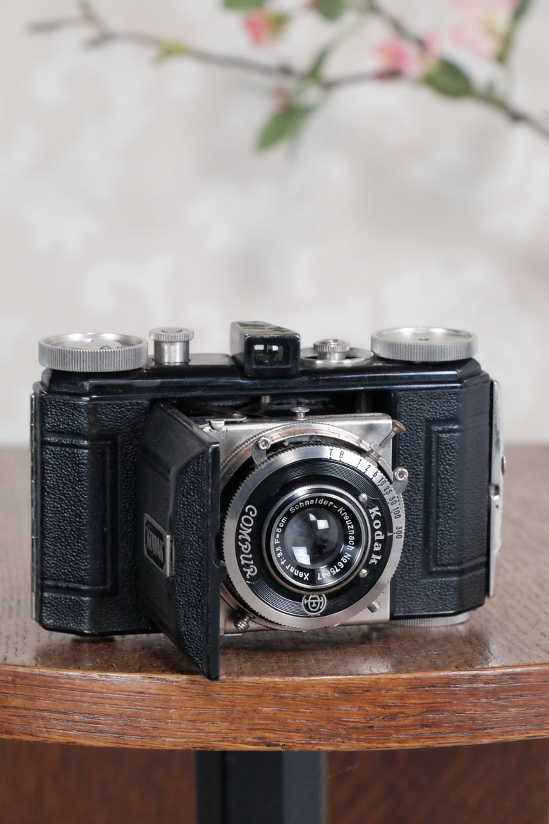 THE ORIGINAL FIRST VERSION, 1934 Black Kodak (Nagel) Retina, model 117, CLA'd, Freshly Serviced! - Kodak- Petrakla Classic Cameras