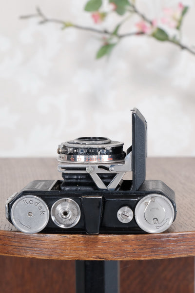 THE ORIGINAL FIRST VERSION, 1934 Black Kodak (Nagel) Retina, model 117, CLA'd, Freshly Serviced! - Kodak- Petrakla Classic Cameras