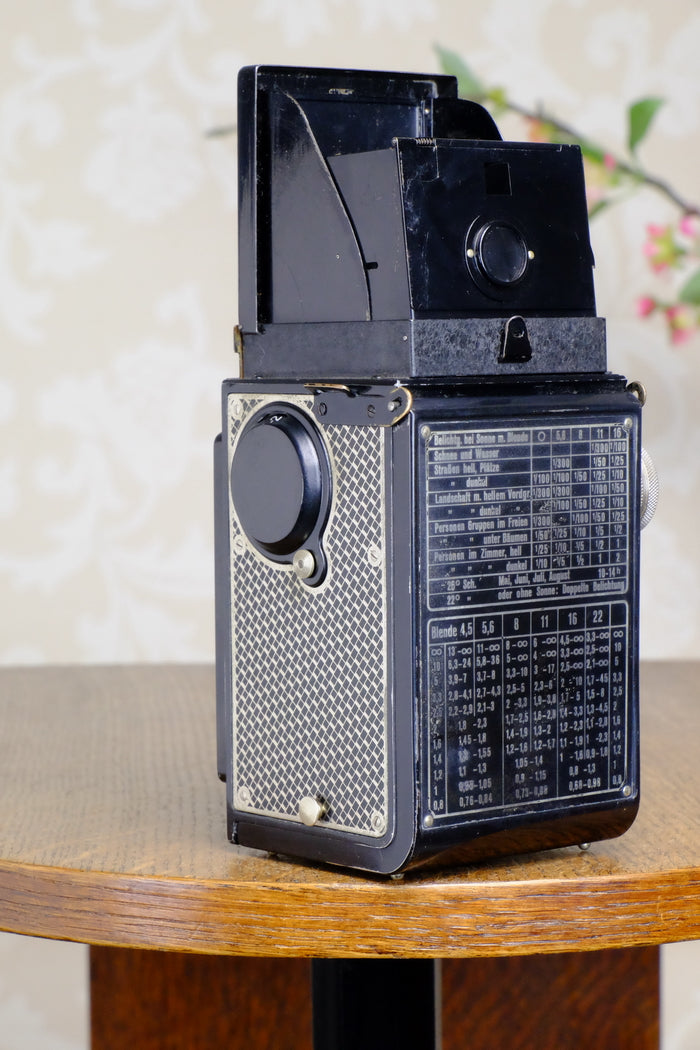 1934 Art-Deco Nickel-plated Rolleicord CLA’d Freshly Serviced! - Frank & Heidecke- Petrakla Classic Cameras