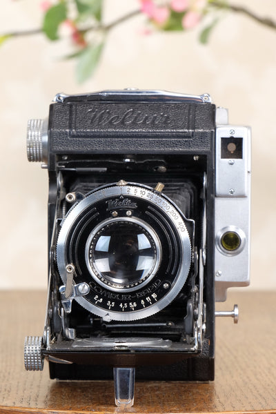 1939 WELTA WELTUR, Medium format, Coupled Rangefinder Camera, with Xenar and original mask CLA'd, Freshly serviced!
