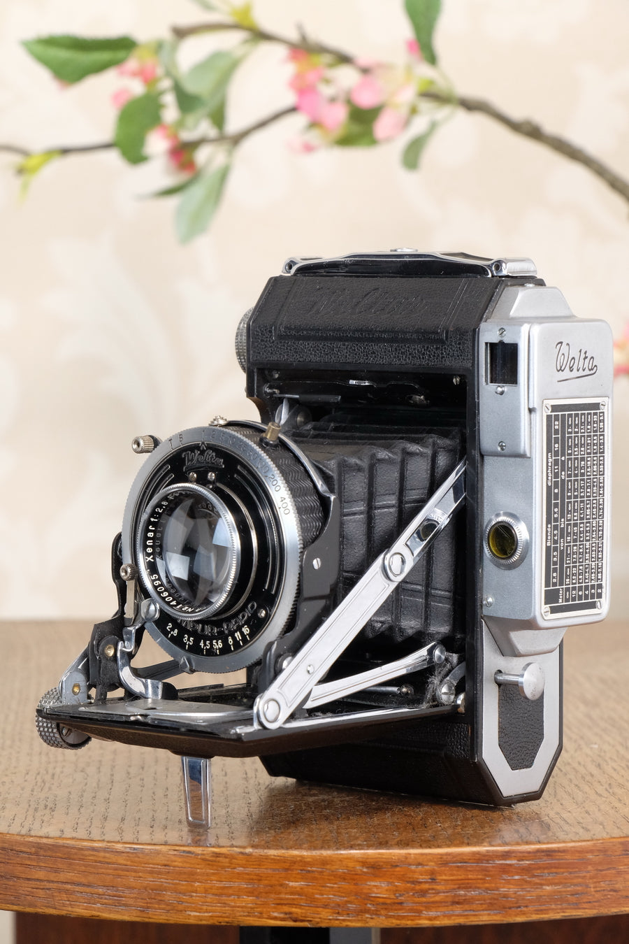 1939 WELTA WELTUR, Medium format, Coupled Rangefinder Camera, with Xenar and original mask CLA'd, Freshly serviced!