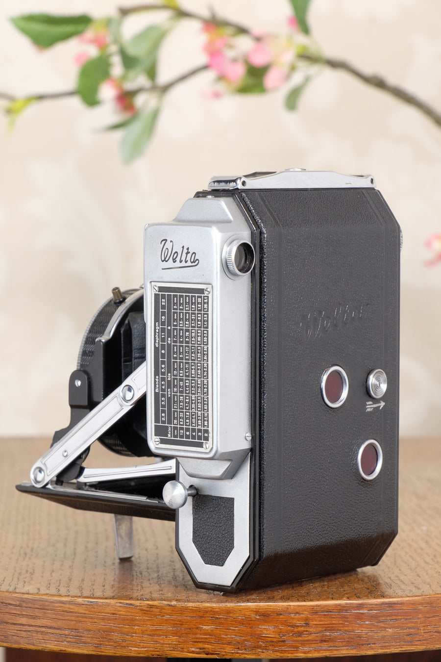 1939 WELTA WELTUR, Medium format, Coupled Rangefinder Camera, with Xenar and original mask CLA'd, Freshly serviced!