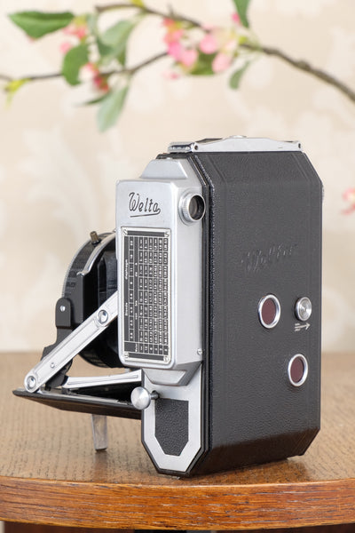 1939 WELTA WELTUR, Medium format, Coupled Rangefinder Camera, with Xenar and original mask CLA'd, Freshly serviced!