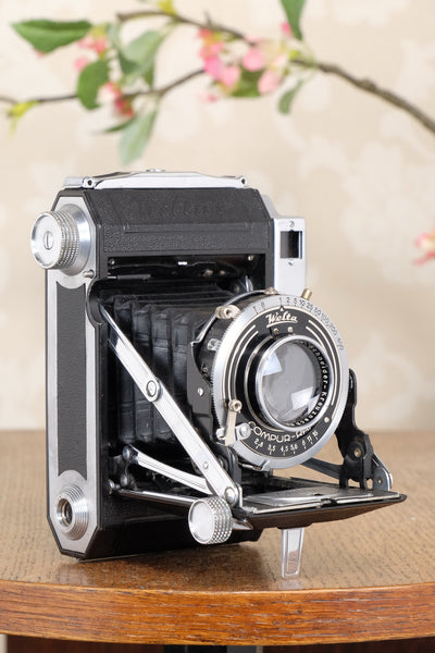 1939 WELTA WELTUR, Medium format, Coupled Rangefinder Camera, with Xenar and original mask CLA'd, Freshly serviced!