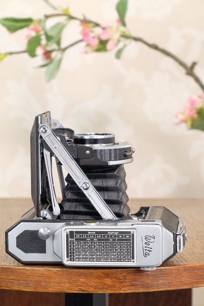 1939 WELTA WELTUR, Medium format, Coupled Rangefinder Camera, with Xenar and original mask CLA'd, Freshly serviced!
