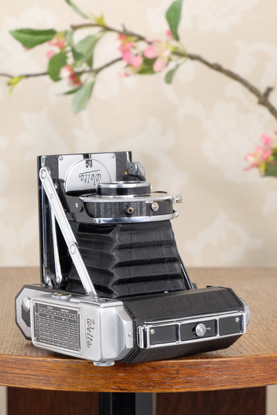 1939 WELTA WELTUR, Medium format, Coupled Rangefinder Camera, with Xenar and original mask CLA'd, Freshly serviced!