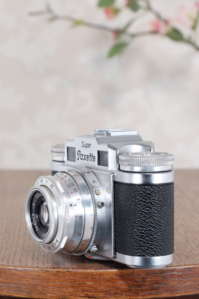 1956 Braun Super Paxette, 35mm coupled rangefinder camera. CLA'd, Freshly Serviced! - Braun- Petrakla Classic Cameras