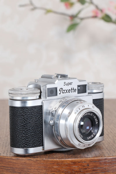 1956 Braun Super Paxette, 35mm coupled rangefinder camera. CLA'd, Freshly Serviced! - Braun- Petrakla Classic Cameras