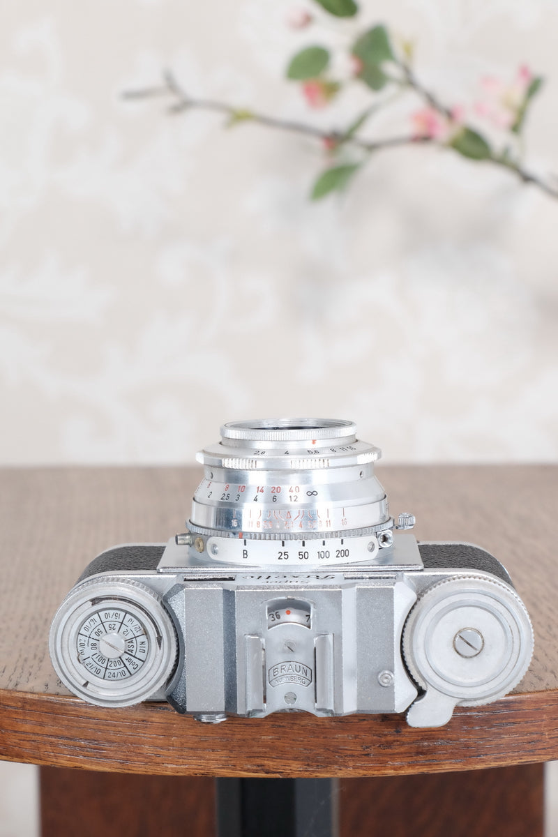 1956 Braun Super Paxette, 35mm coupled rangefinder camera. CLA'd, Freshly Serviced! - Braun- Petrakla Classic Cameras
