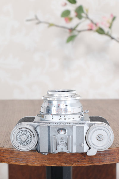 1956 Braun Super Paxette, 35mm coupled rangefinder camera. CLA'd, Freshly Serviced! - Braun- Petrakla Classic Cameras