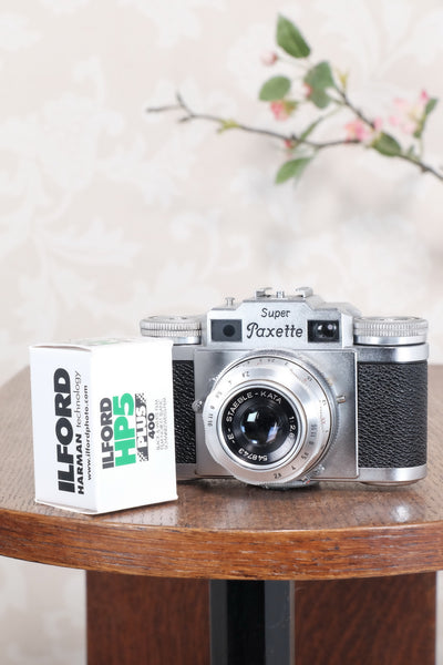 1956 Braun Super Paxette, 35mm coupled rangefinder camera. CLA'd, Freshly Serviced! - Braun- Petrakla Classic Cameras