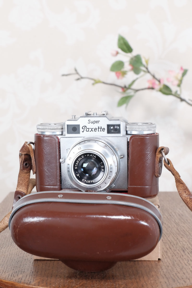 1956 Braun Super Paxette, 35mm coupled rangefinder camera. CLA'd, Freshly Serviced! - Braun- Petrakla Classic Cameras