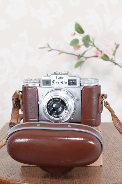 1956 Braun Super Paxette, 35mm coupled rangefinder camera. CLA'd, Freshly Serviced! - Braun- Petrakla Classic Cameras