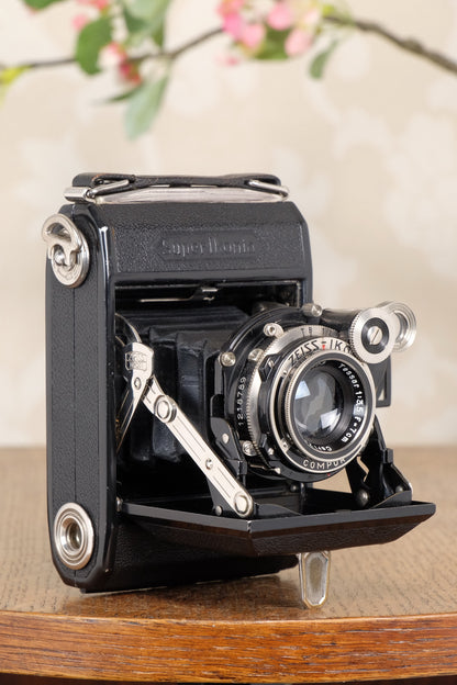 Superb 1934 ZEISS-IKON SUPER IKONTA A, 6x4.5, Tessar lens, CLA’d, Freshly Serviced!