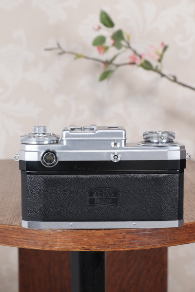 1953 Zeiss Ikon Contax IIIa, with lens and original leather case. CLA'd, Freshly Serviced! - Zeiss-Ikon- Petrakla Classic Cameras